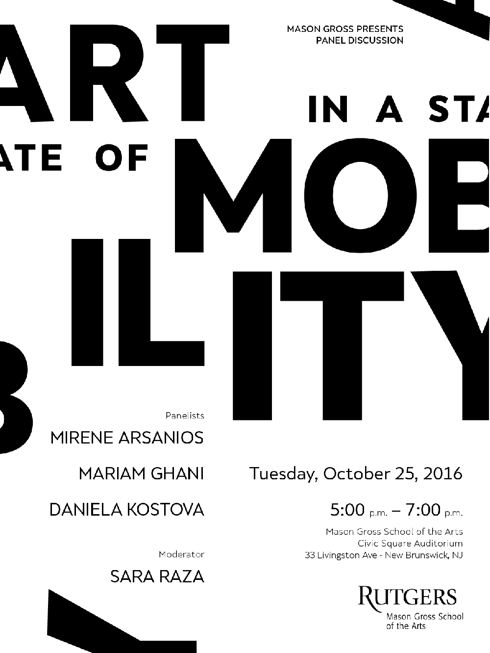 Art in a State of Mobility Poster
